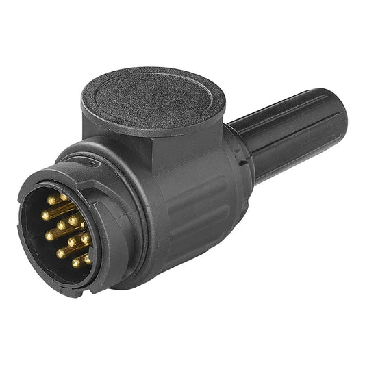 13-pol. Pkw Anhänger Stecker 12V mit 1 Loch Tülle