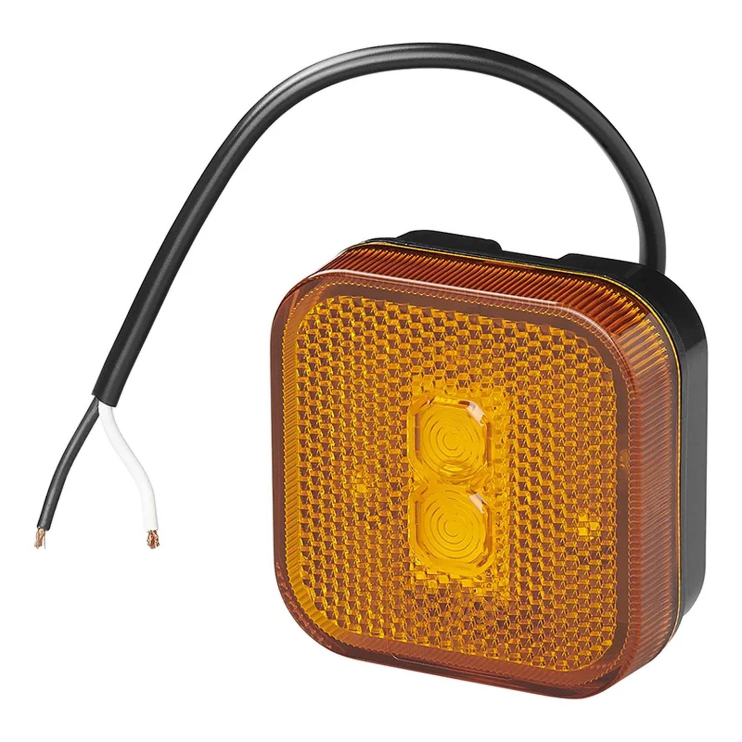 Seitenmarkierungsleuchte 12-24V Gelb 65 x 65 mm LED