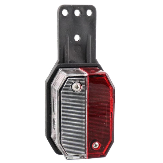 Flexipoint Umrissleuchte rot/weiss mit Halter links 0,5m DC-Kabel