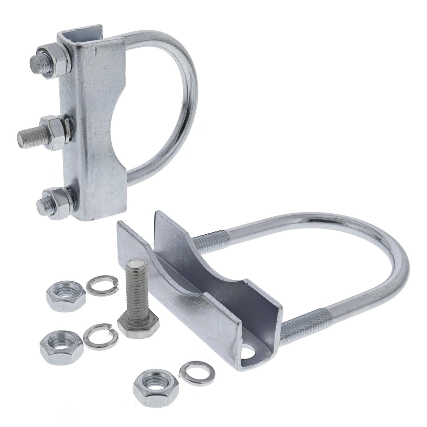 2x Anhänger Stützrad Klemme 70mm Klemmhalter Anhängerrad Rundrohr-Deichsel