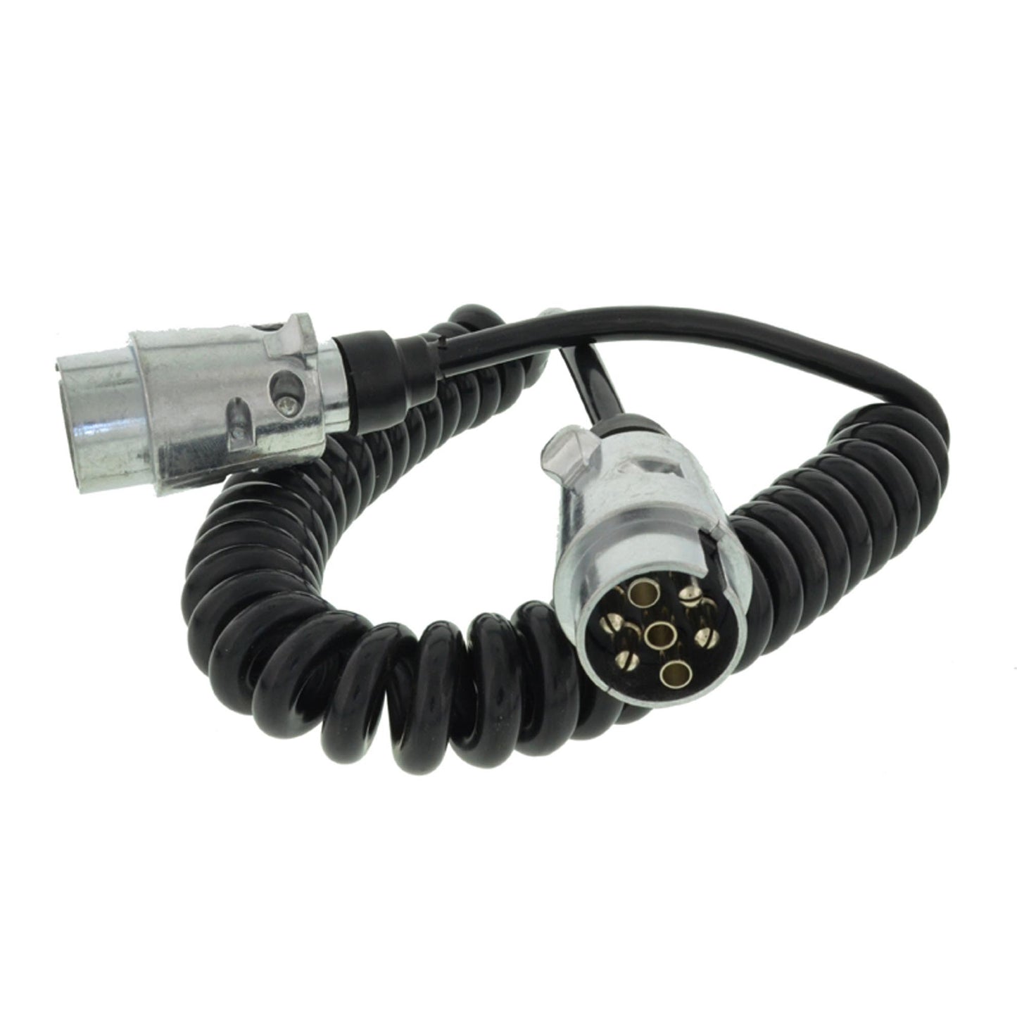 3,5m Spiralkabel Verbindungskabel 7-polig Metallstecker