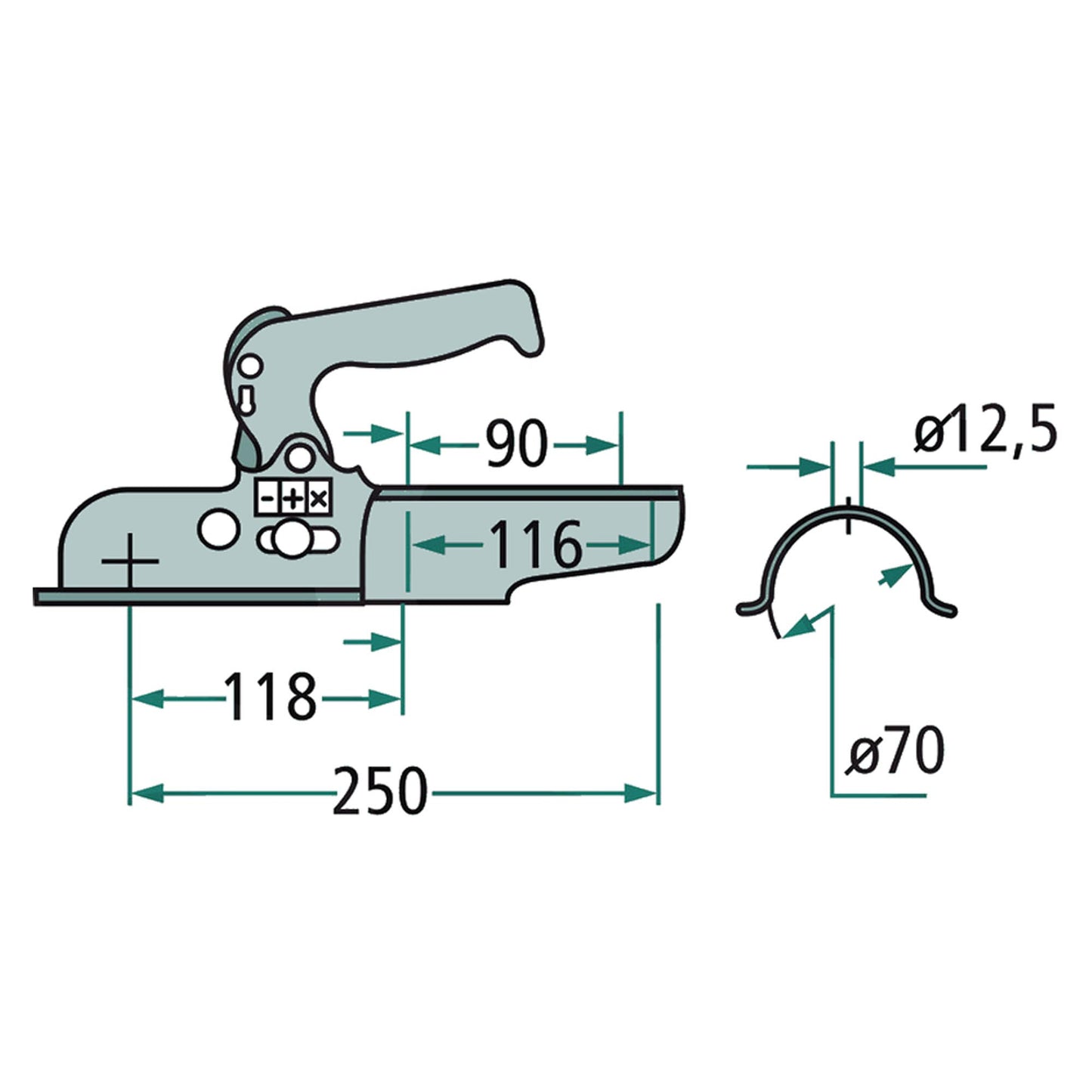 Winterhoff WW150RG Zugmaul rund 1500KG ehem. EM150RG