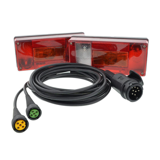 Aspöck Midipoint 1 Rückleuchtensatz inkl. 13-pol. Anschlußkabel 5 Meter