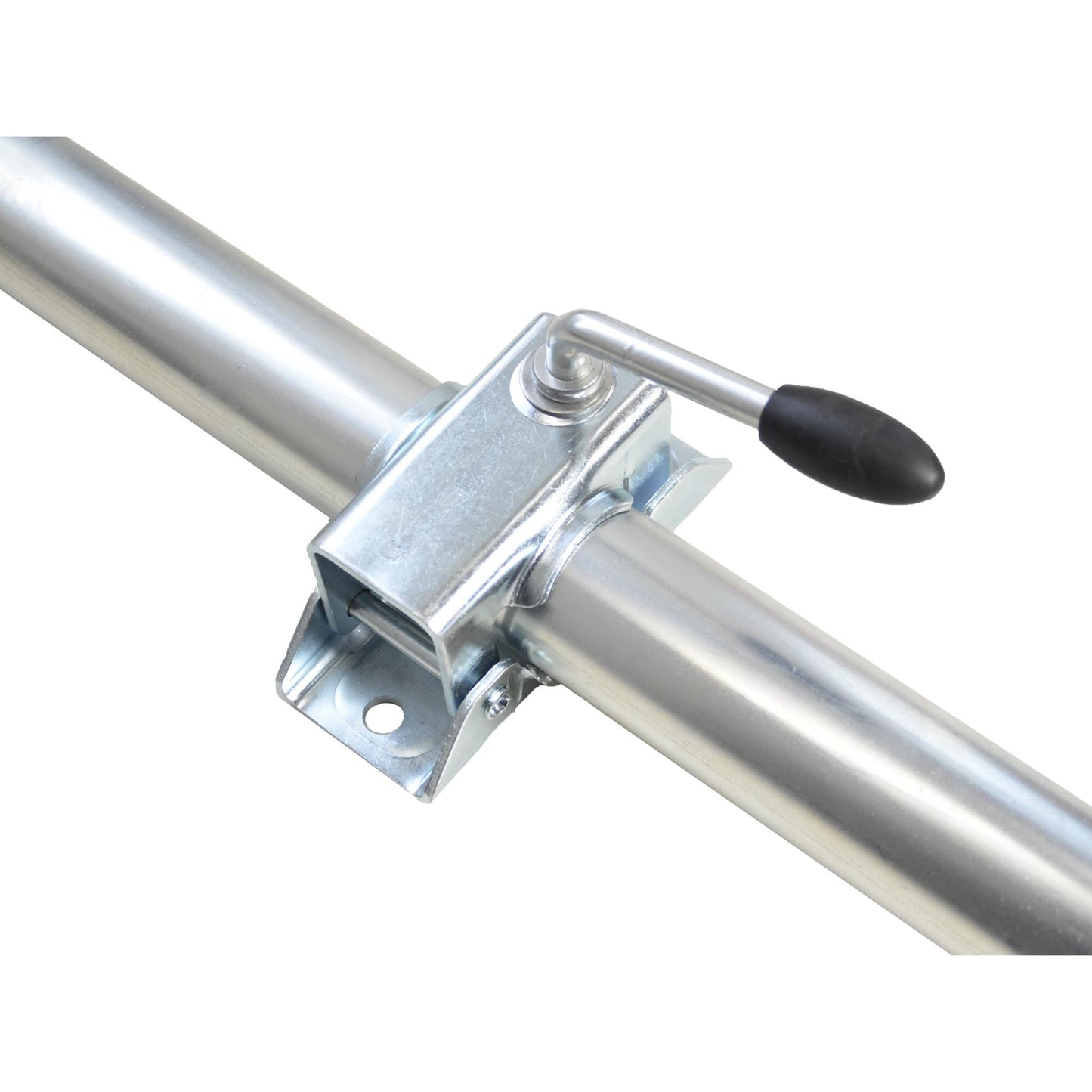 2x Anhängerstütze 600mm lang mit Klemmhalter Ø 48mm Rohr