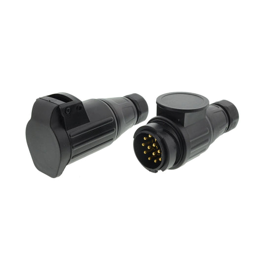 Set 13-polig Stecker und Steckdose fliegend PVC