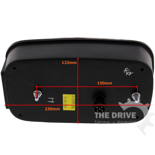 Aspöck Multipoint 3 Rückleuchtensatz mit NSL u. RFS passend für 13-pol.