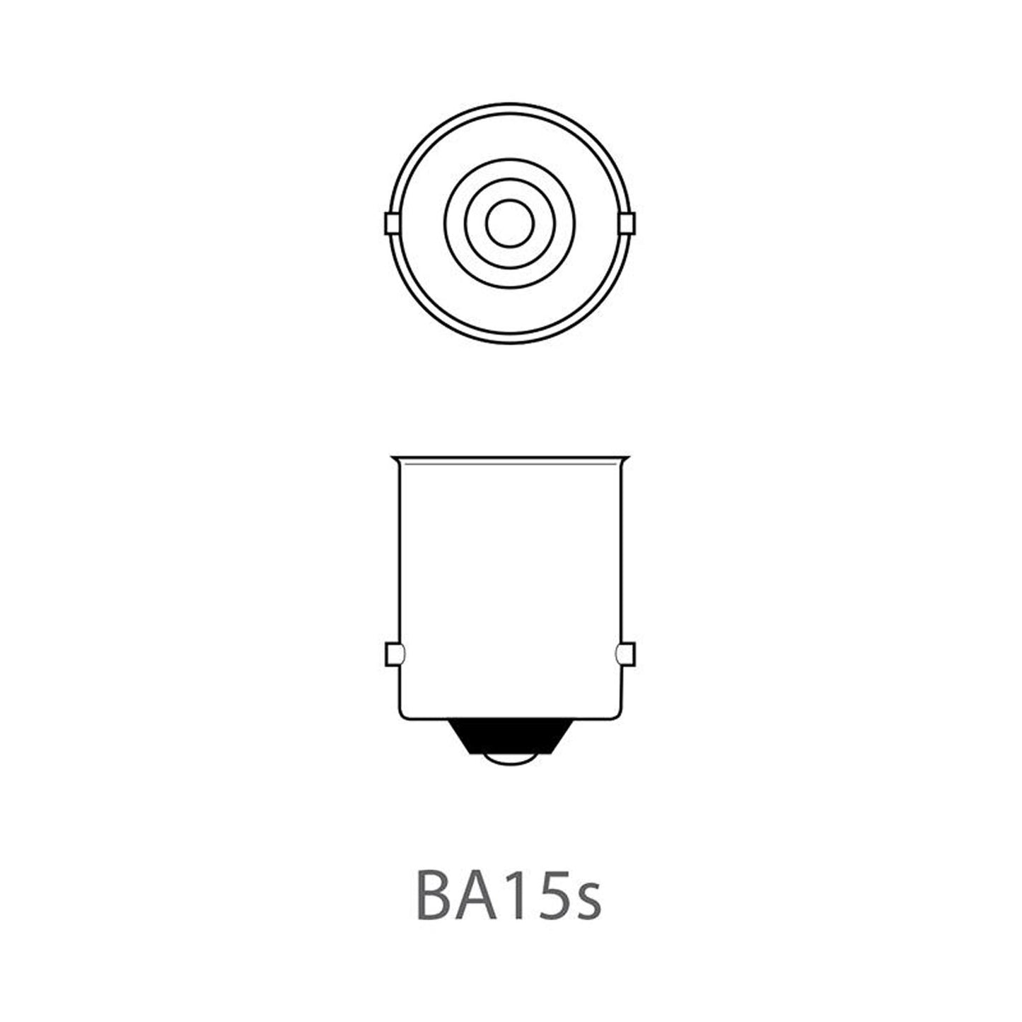 10x Autolampe 12V 21W BA15s