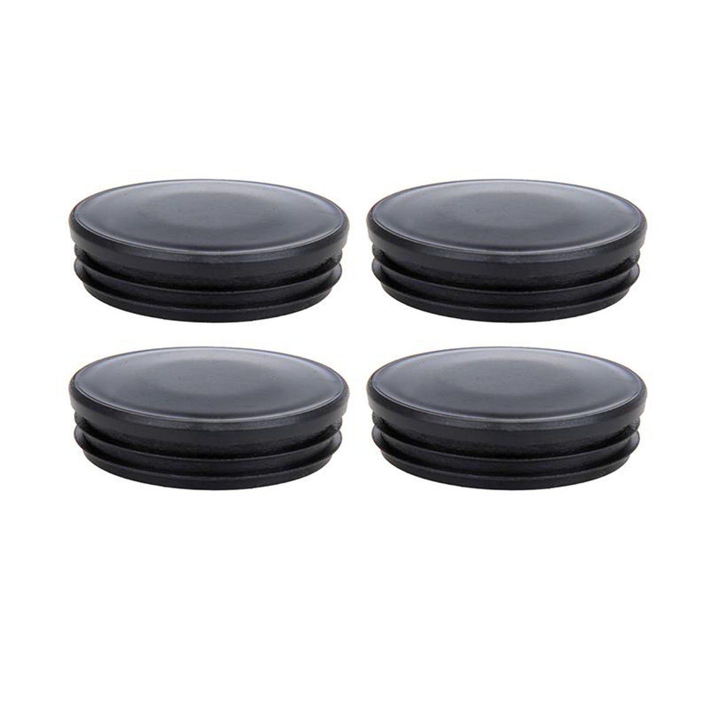 Endkappe Kunststoff schwarz im 4 Stück im Blister Rund Ø60mm