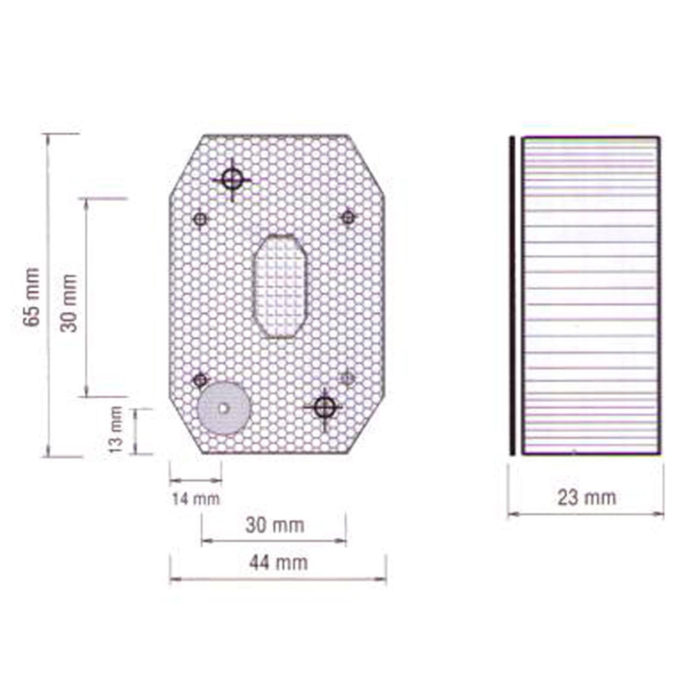 Flexipoint LED position light 500mm DC cable
