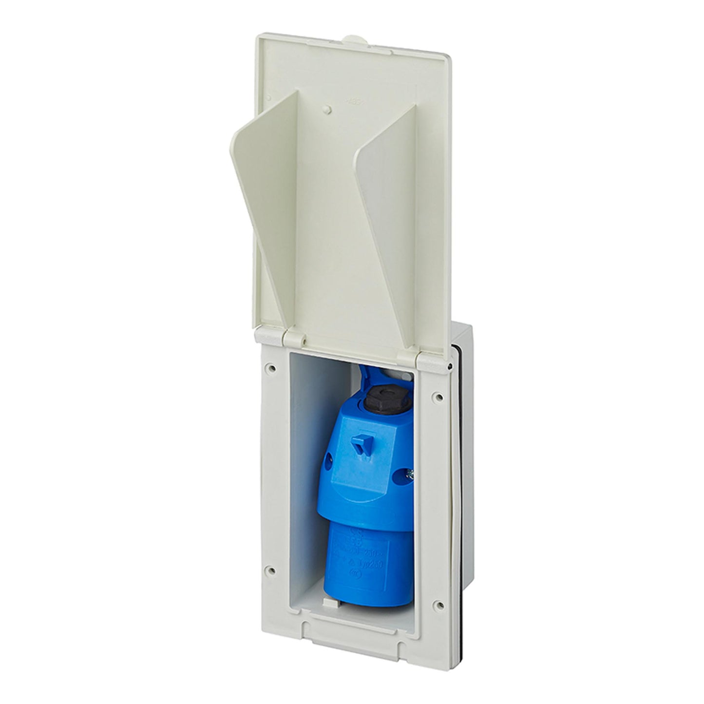 CEE-Einspeisestecker Einbau rechteckig