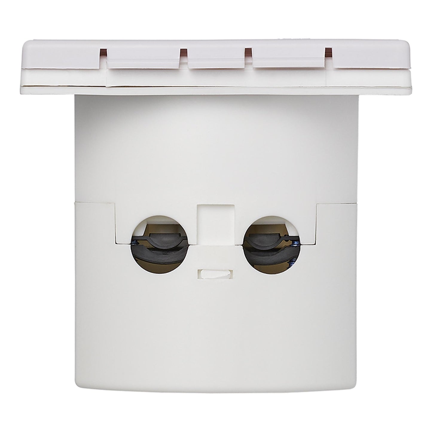 CEE-Einspeisestecker Einbau eckig weiss