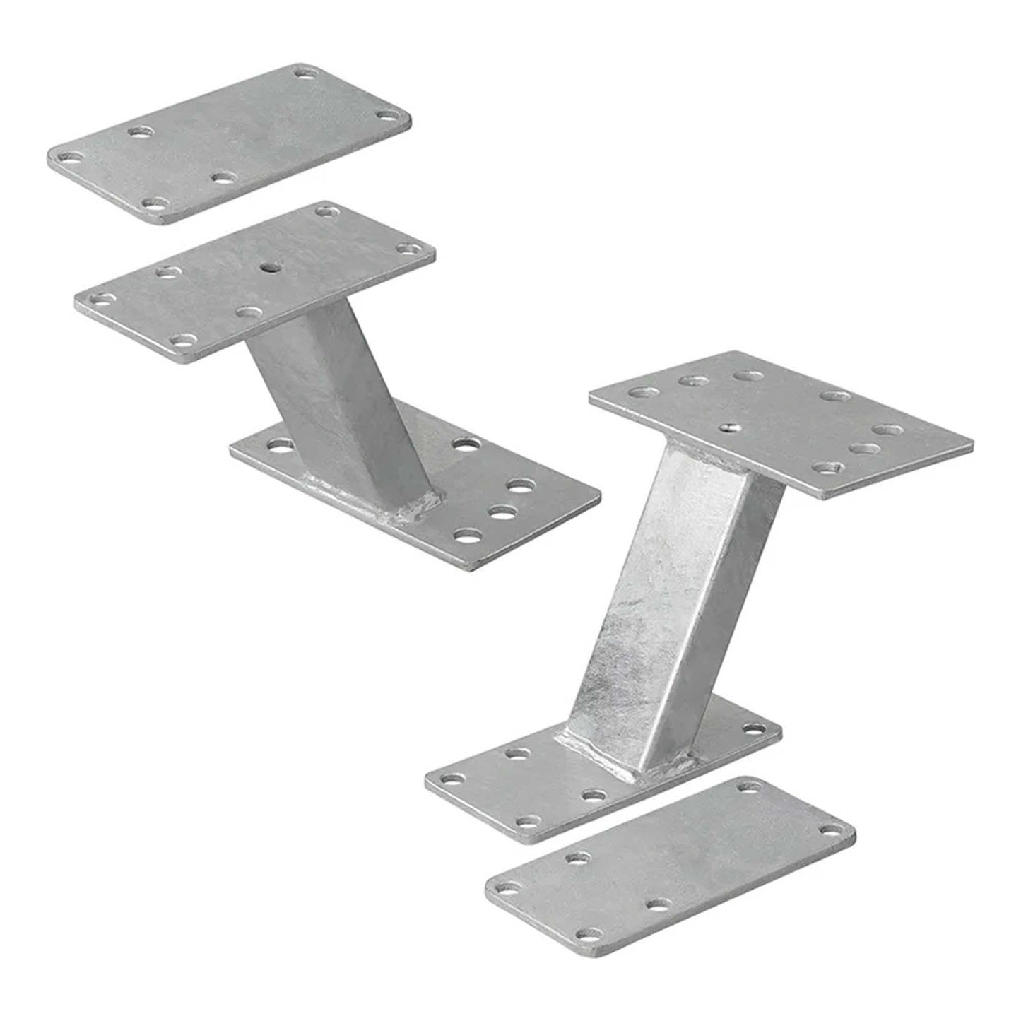 Ersatzradhalter für PKW Anhänger mit U-Bügeln und Schraubsatz | 4 / 5 Loch Felgen