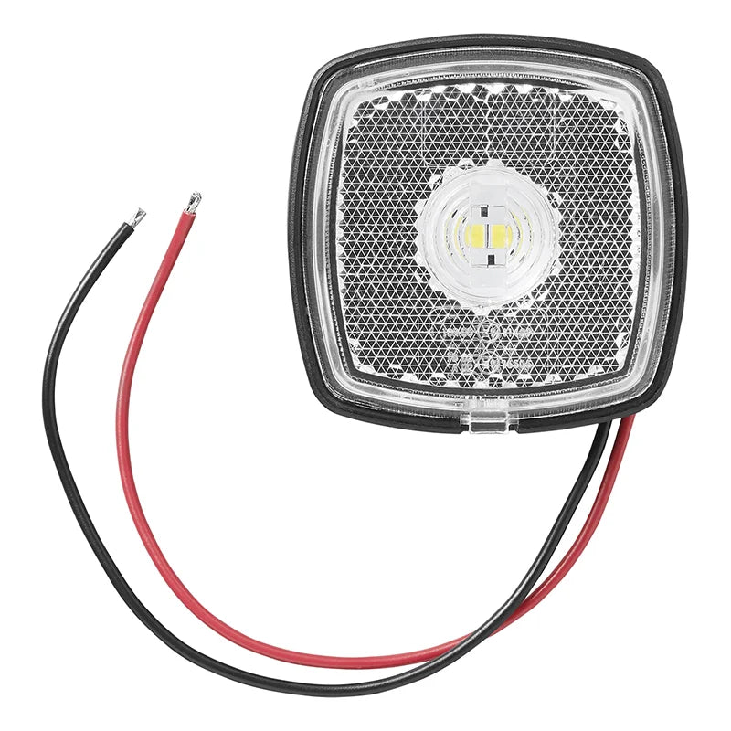 Positionsleuchte 12-24V Weiß 61 x 61 mm LED