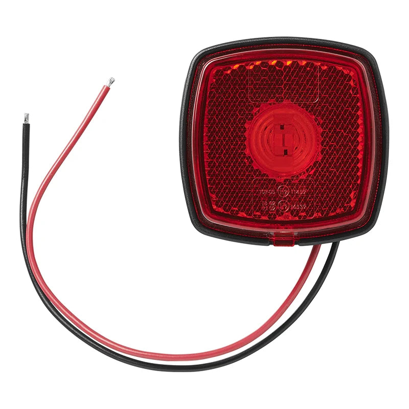 Positionsleuchte 12-24V Rot 61 x 61 mm LED