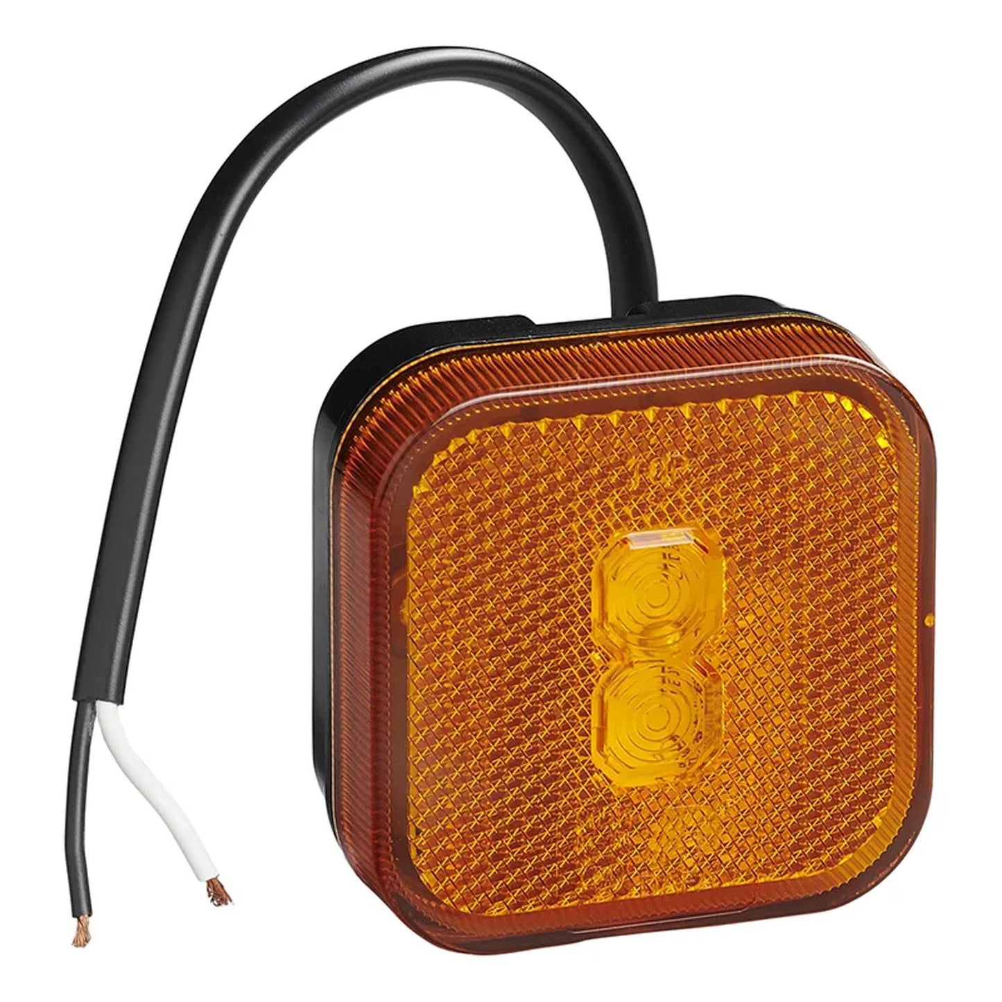 Seitenmarkierungsleuchte 12-24V Gelb 65 x 65 mm LED