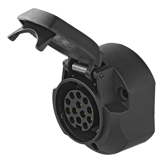 13-polige Anhänger-Steckdose Kunststoff 12V + Dichtung