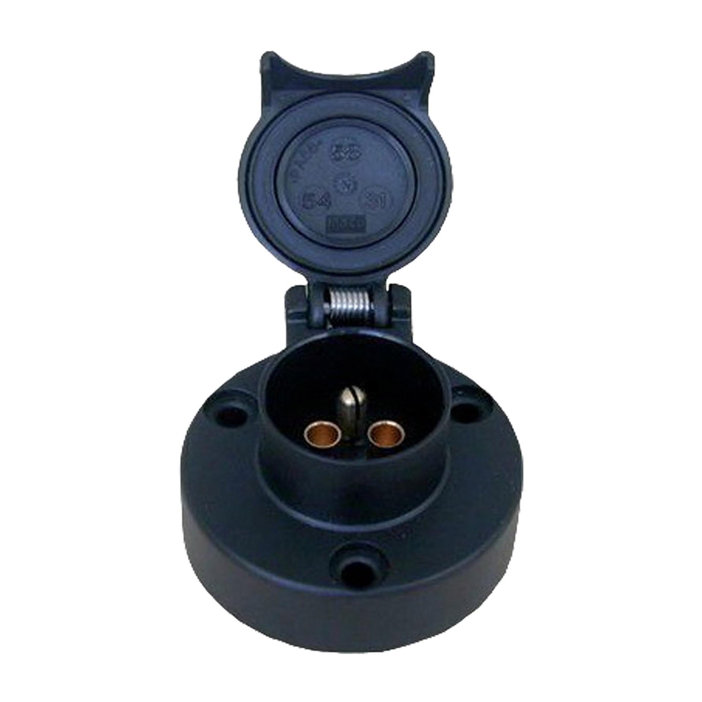 3-polige Anhänger Steckdose Kunststoff 6-24V 16A