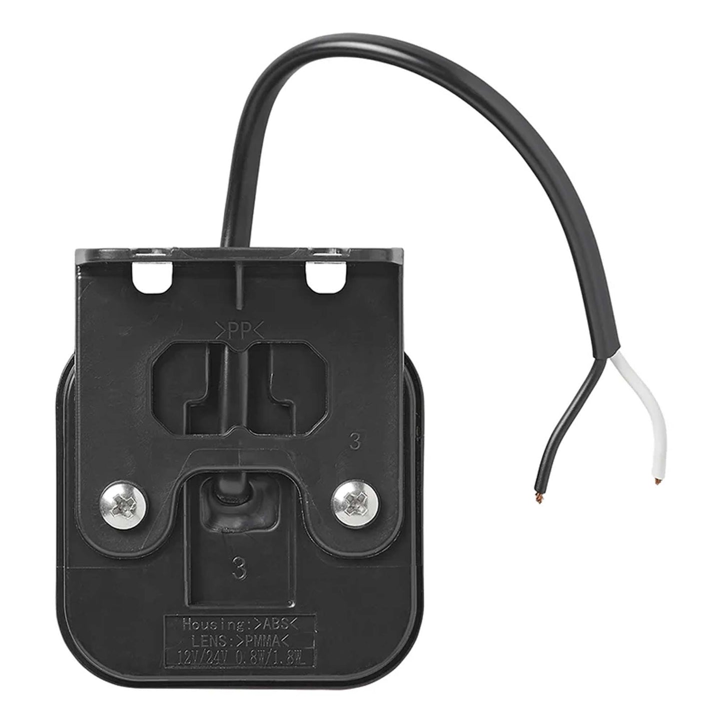 Positionsleuchte 12-24V Weiß 65 x 65 mm LED mit Halter