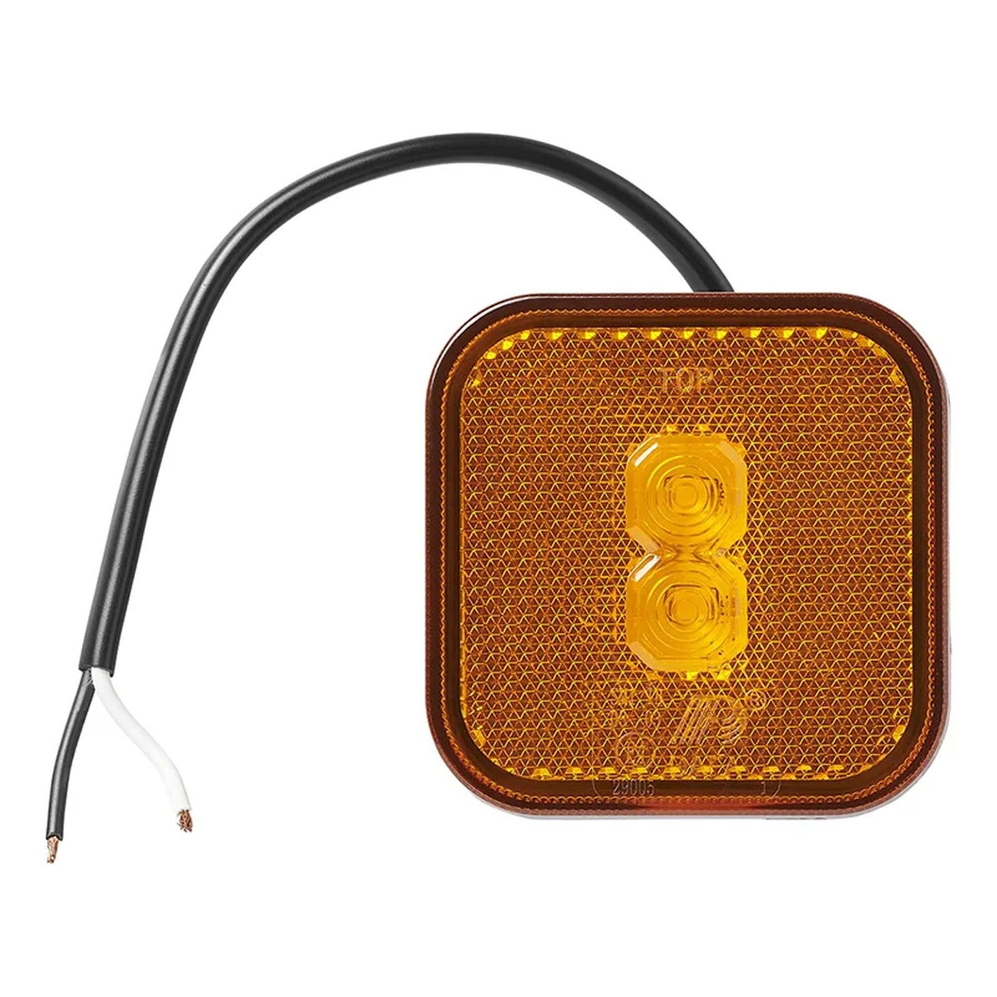Seitenmarkierungsleuchte 12-24V Gelb 65 x 65 mm LED