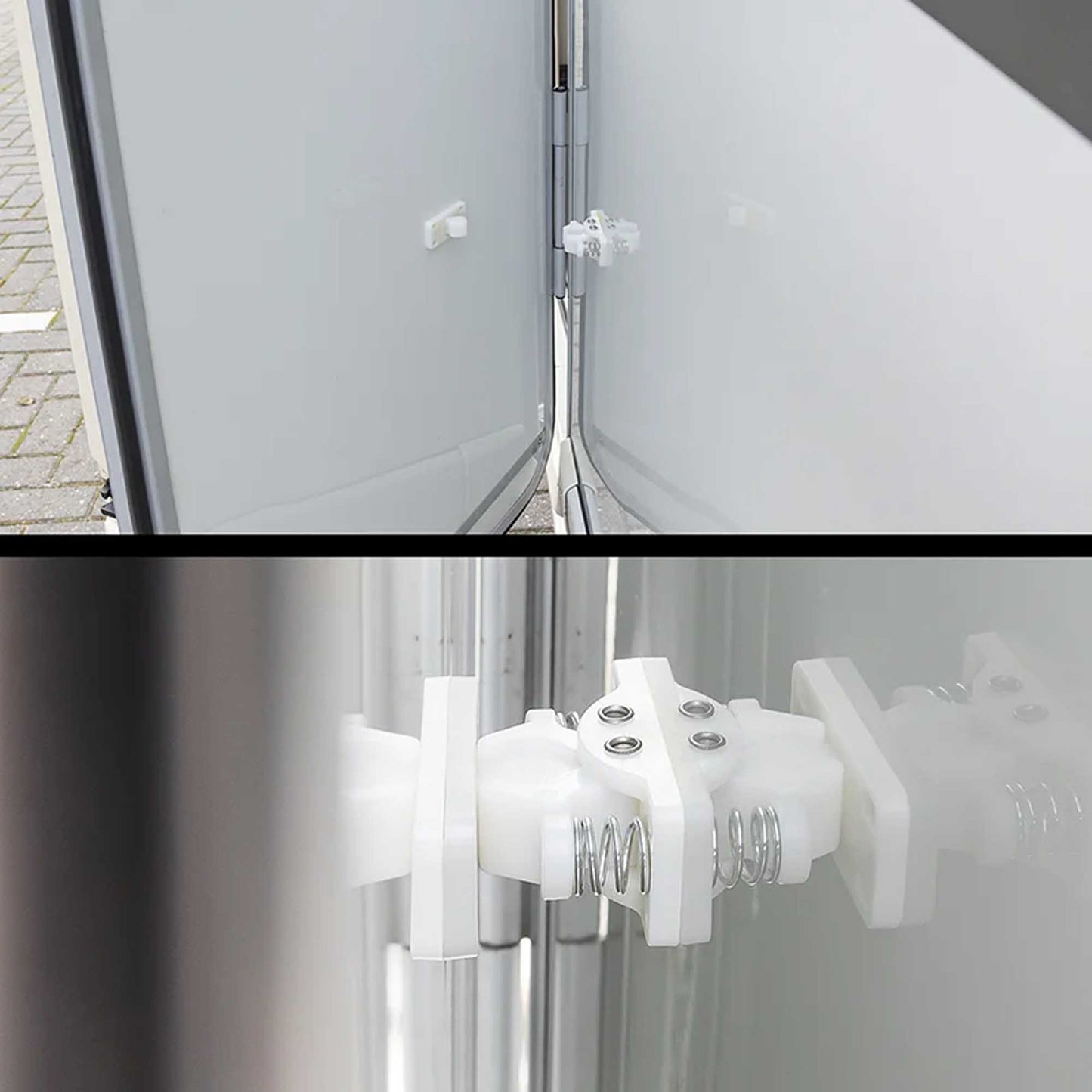 Türfänger mit Metallfedern für Wohnwagen / Wohnmobil / Koffer-Anhänger