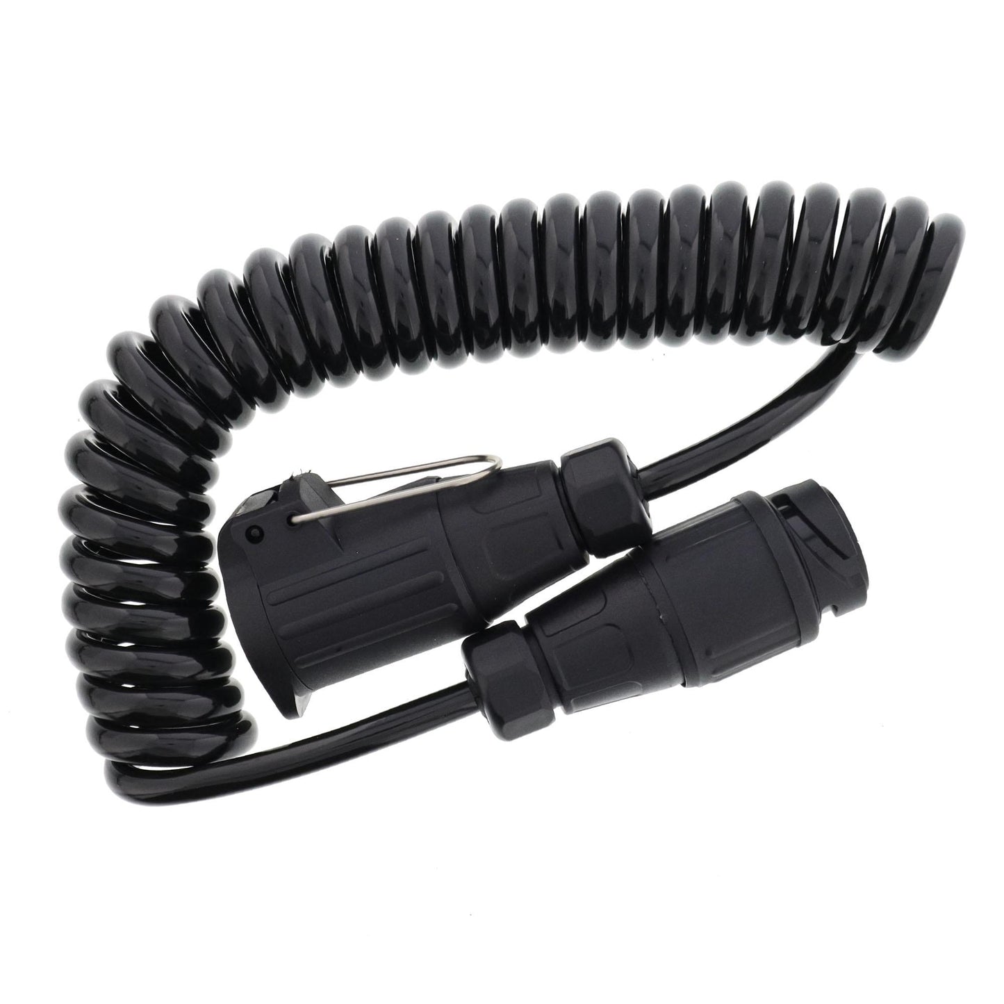 Anhänger Spiral-Verlängerungskabel Stecker/Dose 13-polig mit 13-adrigen Kabel