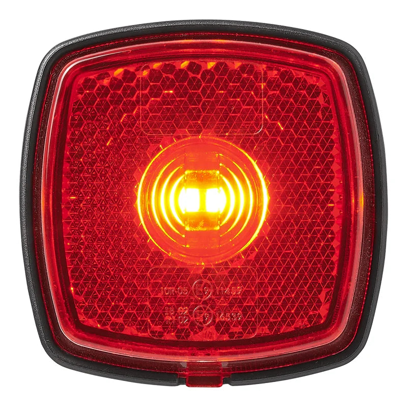 Positionsleuchte 12-24V Rot 61 x 61 mm LED