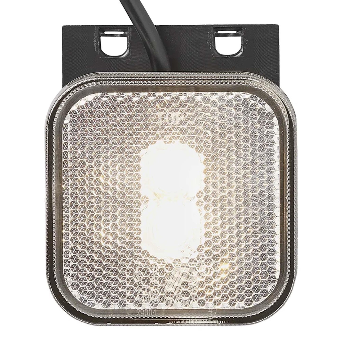 Positionsleuchte 12-24V Weiß 65 x 65 mm LED mit Halter