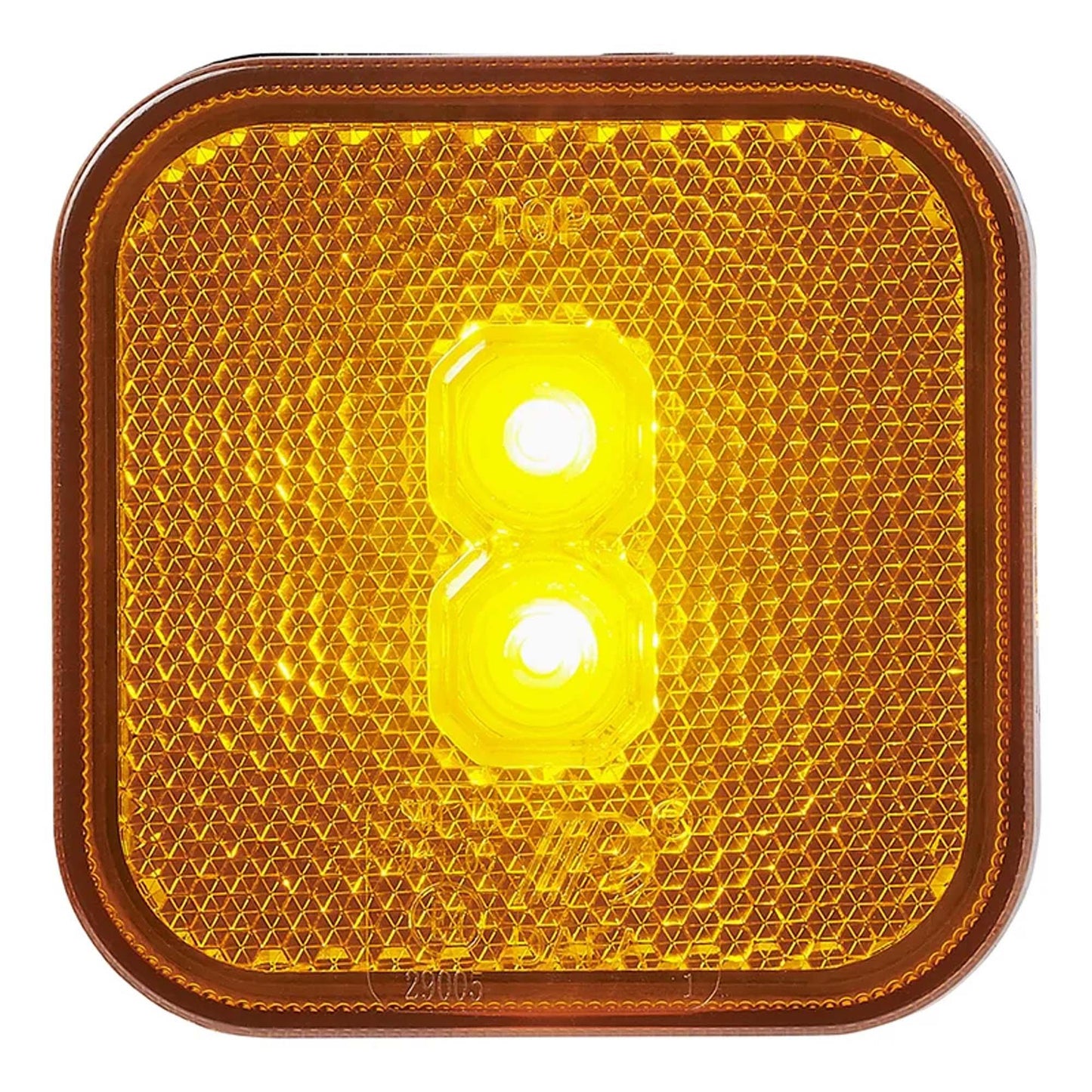 Seitenmarkierungsleuchte 12-24V Gelb 65 x 65 mm LED