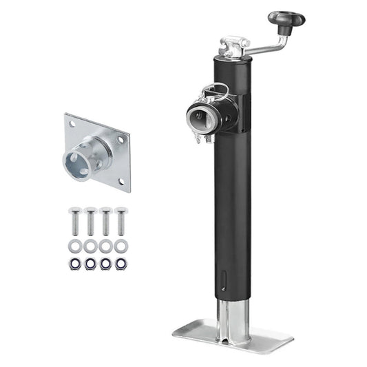 Ausdrehstütze 520-900mm klappbar 1000kg mit Schraubflansch + Schraubensatz