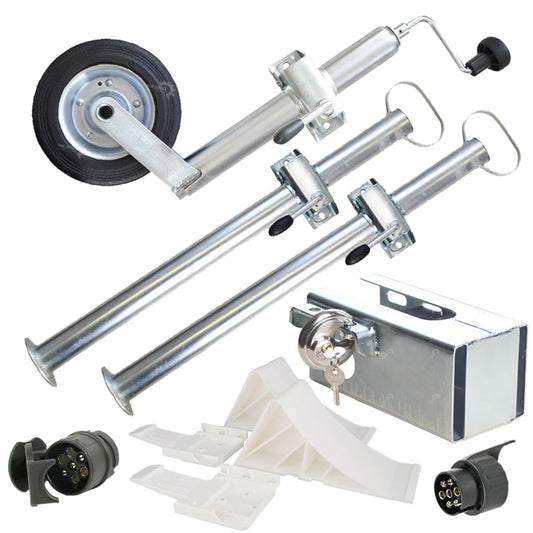 Anhänger SET No.3 HD ( Anhänger SET No.2 (HD)+ 1 Adapter 13>7 und 7>13, Diebstahlschutz mit Schloß) - TMN - shop.de