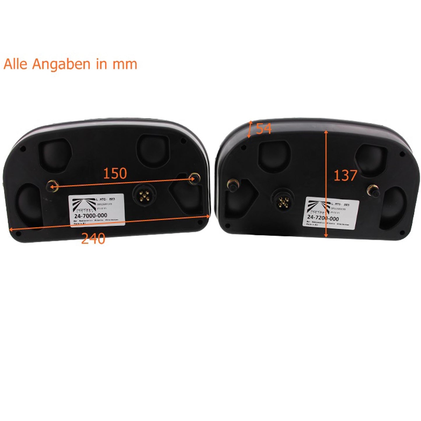 Aspöck Multipoint 2 Rückleuchtensatz 7 - pol. - TMN - shop.de