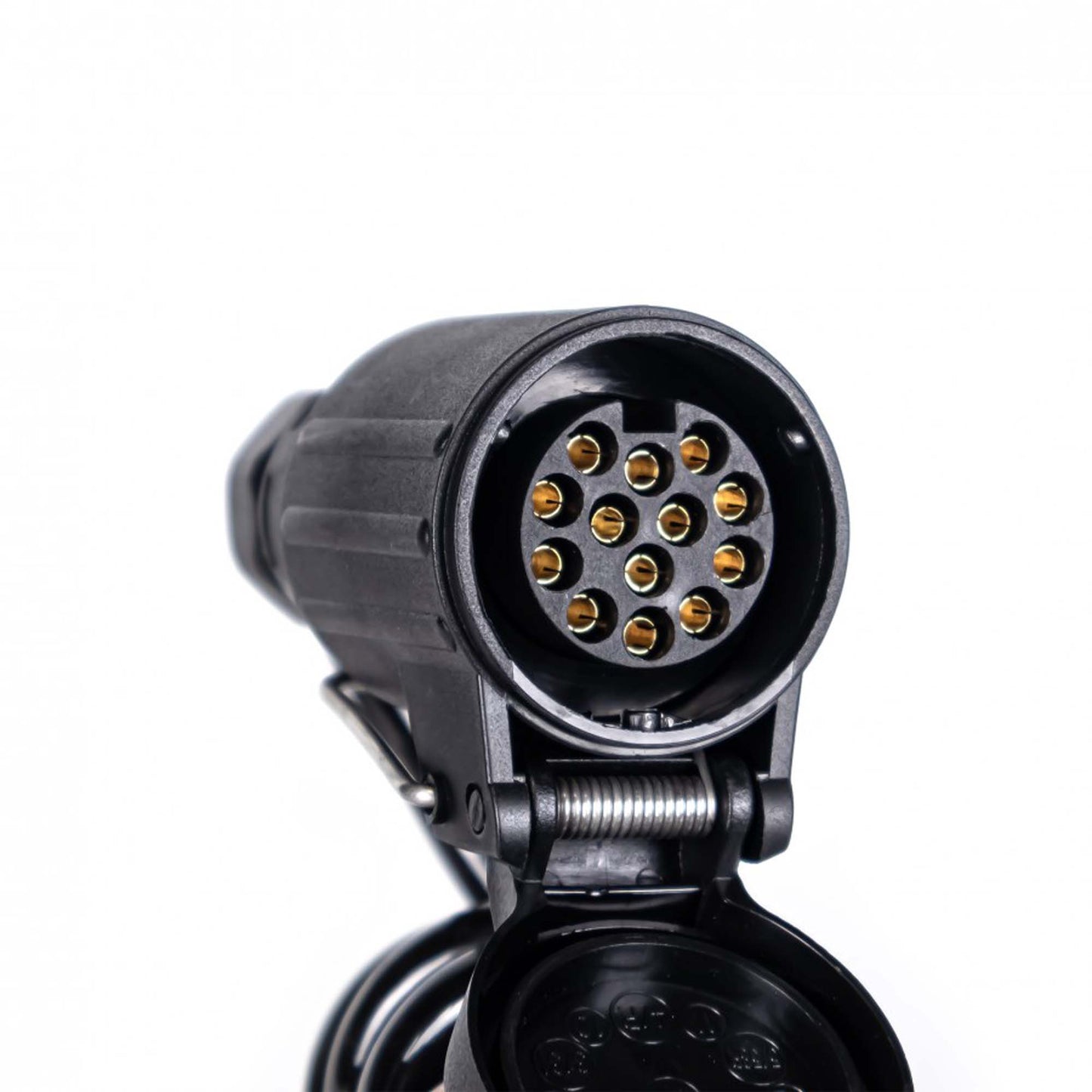 13-poliges Spiralkabel Verlängerungskabel 13-Adern 1,5M 1x Stecker / 1x Steckdose