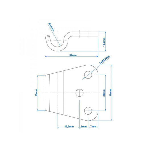 Gegenhalter für Exzenterverschluss SPP Z - 11 - TMN - shop.de