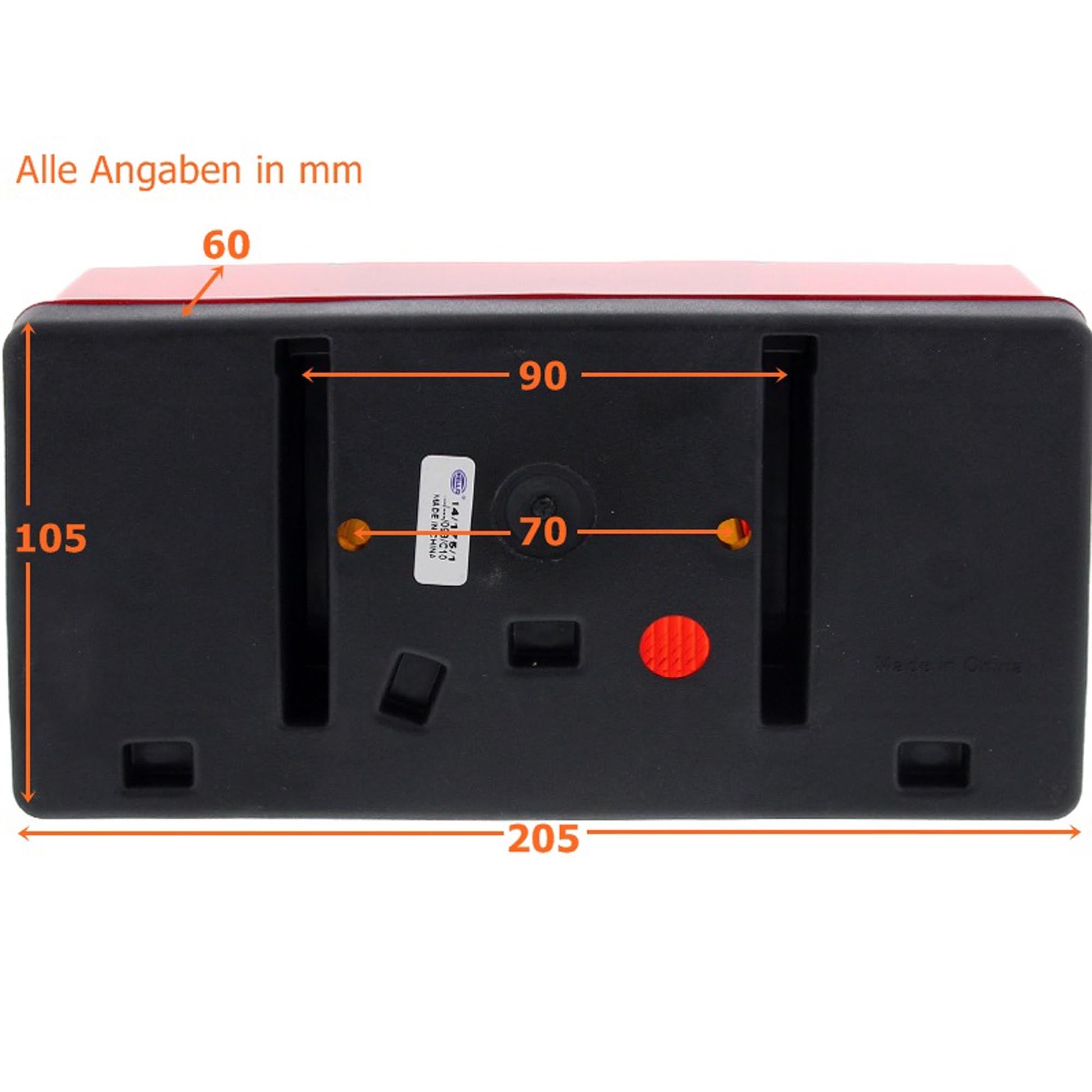 Hella Heckleuchte rechteckig 205x105mm rechts 2SD 006.040 - 041 - TMN - shop.de