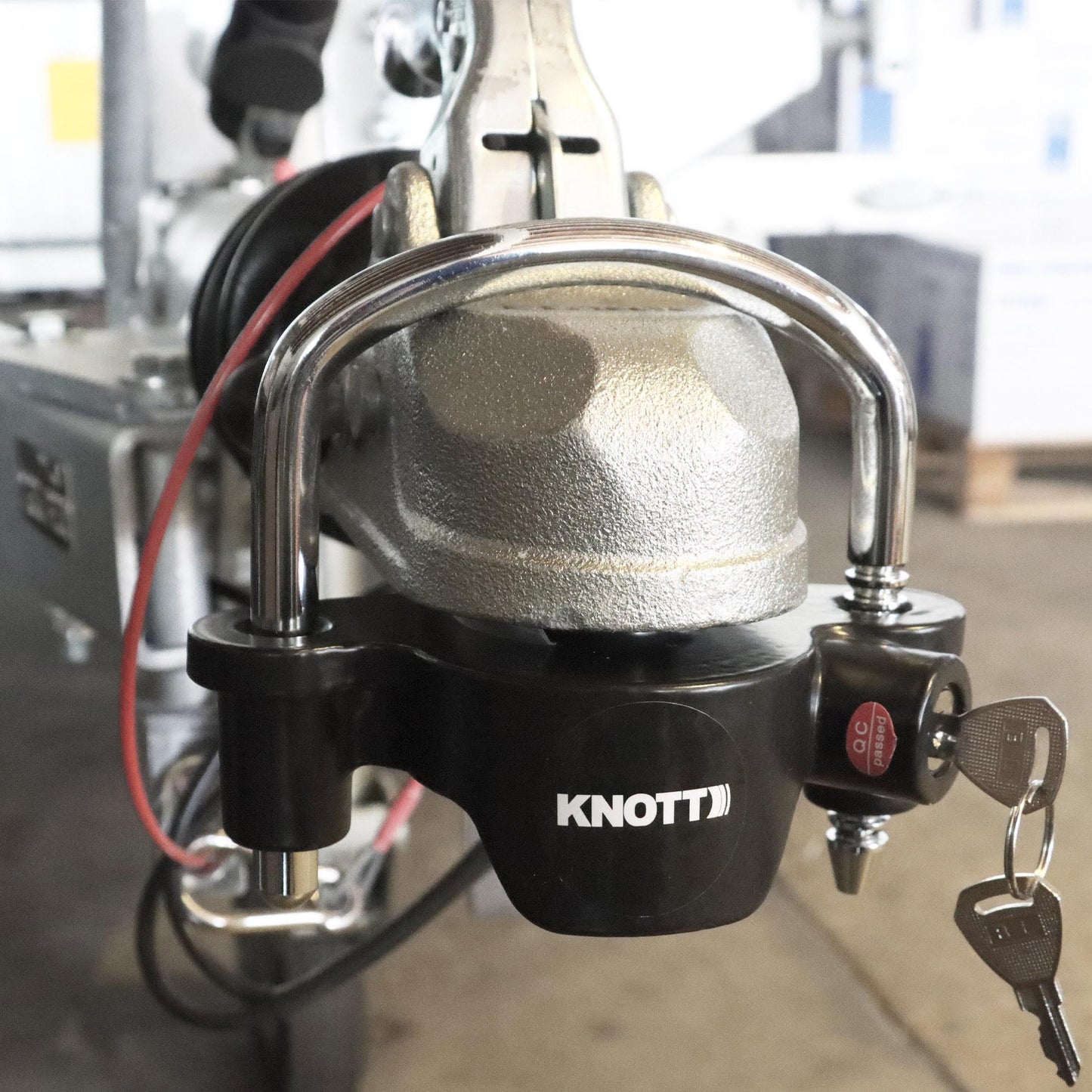 Knott Bügelschloss Universal für Anhänger mit Kugelkupplung - TMN-shop.de