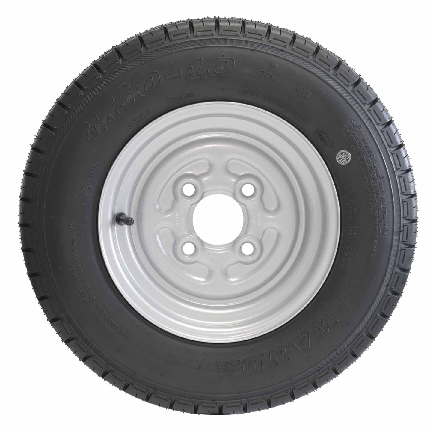 Komplettrad 4.50 - 10 R10 76N TL M+S auf 3,50x10 Felge 4x100 ET0 / ML60 - TMN - shop.de