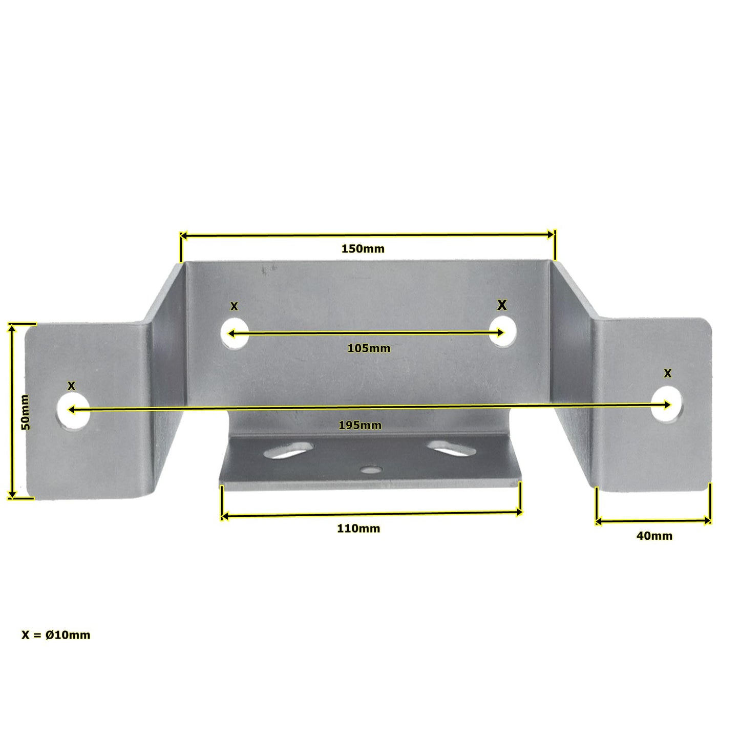 2x holder suitable for STEMA for clamp holders / parking supports including screw set
