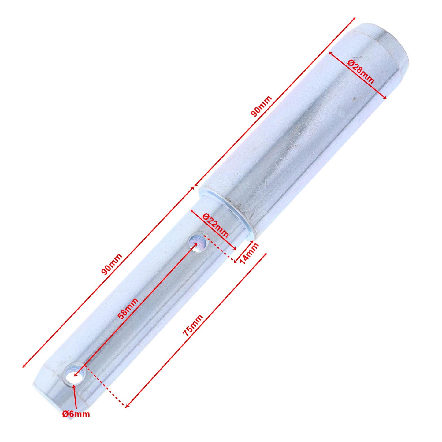 Unterlenker Stufenbolzen Kat.1-Kat.2 l.180mm