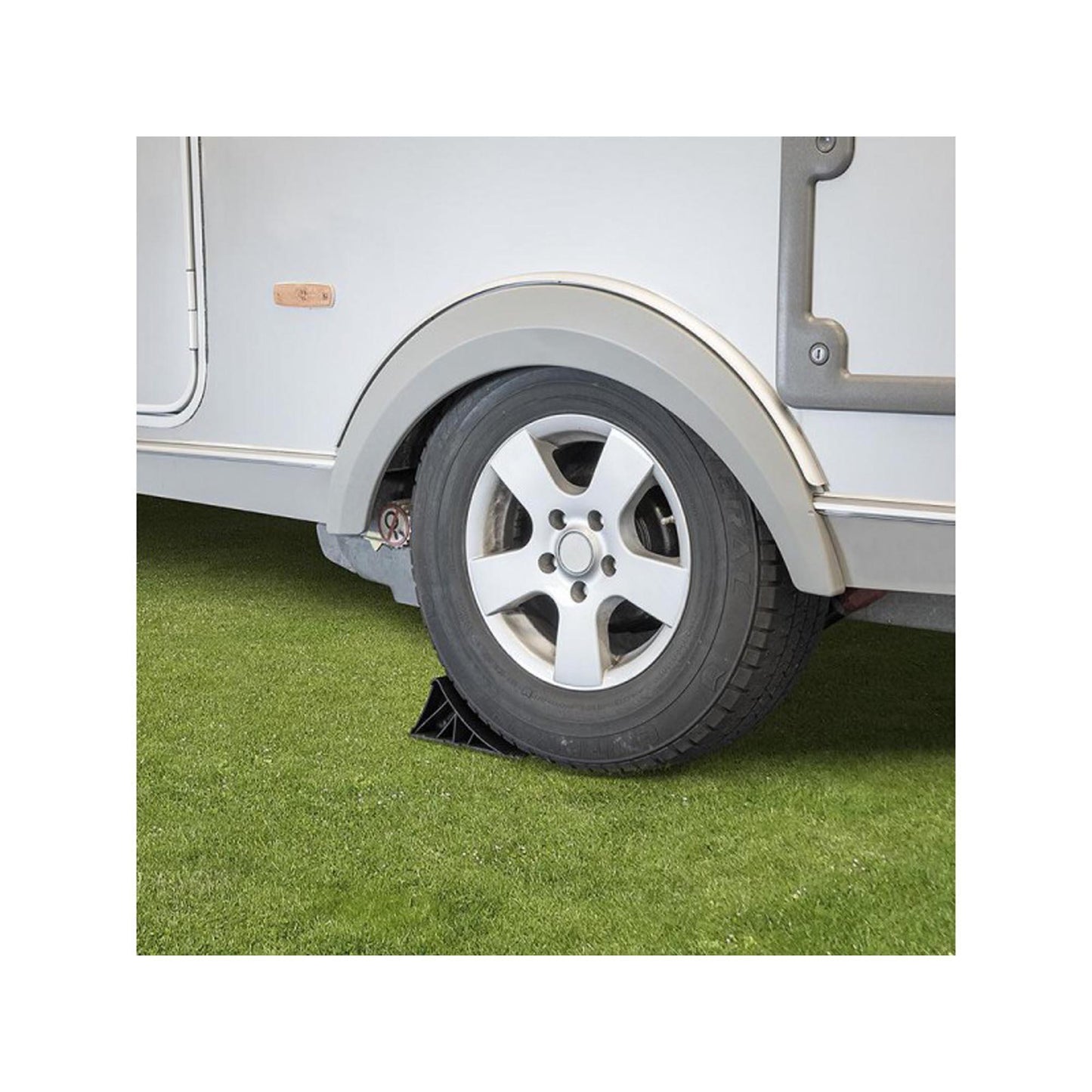 Unterlegkeil schwarz mit Halterung