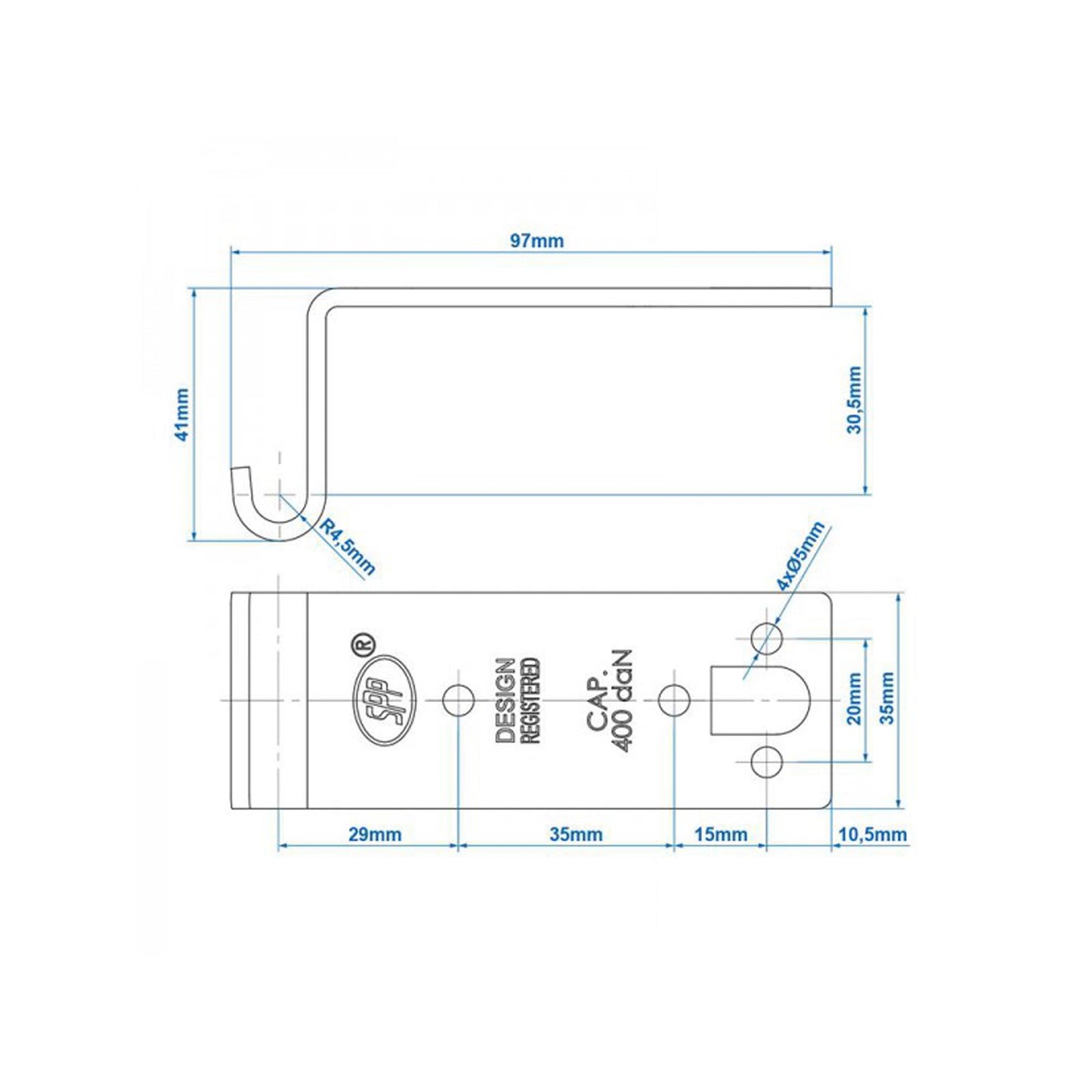 Gegenhalter für Exzenterverschluss SPP Z-07