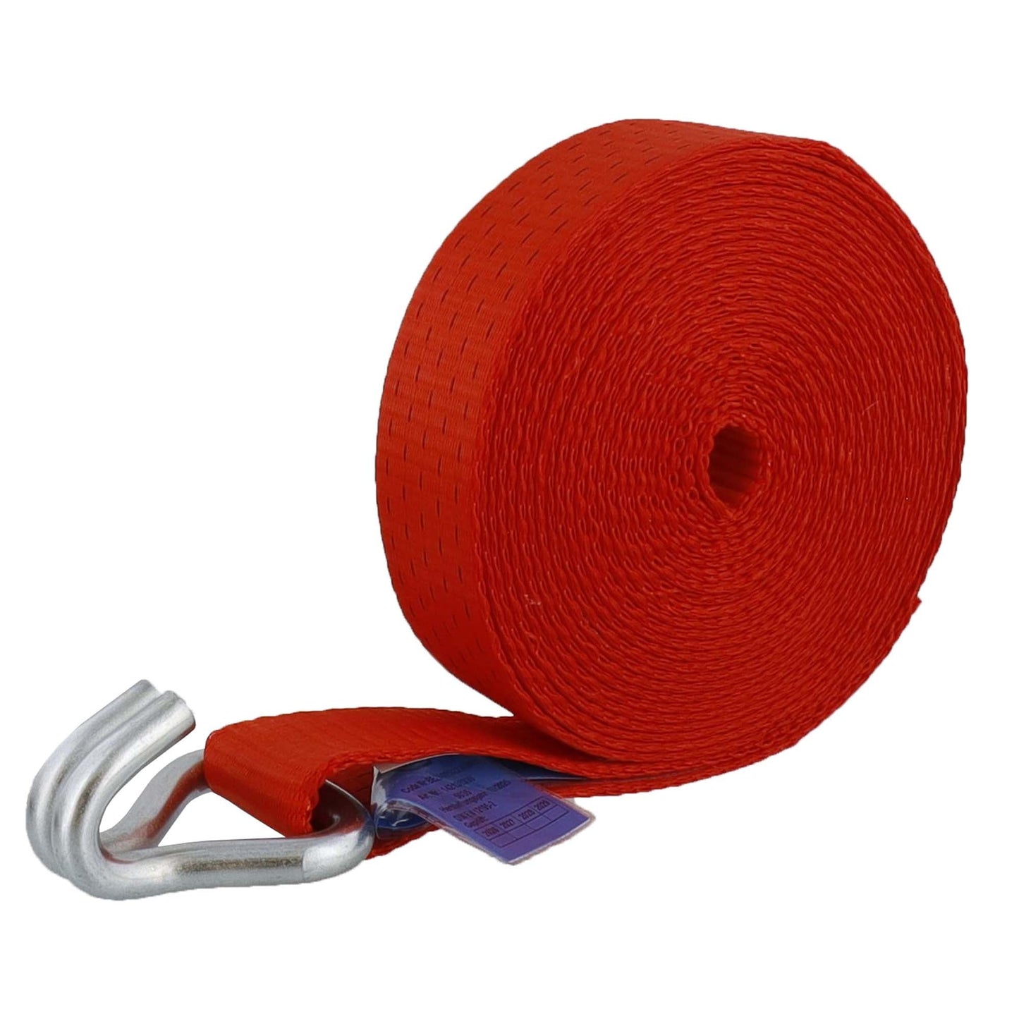 S - Line Zurrgurt 5035, 8 m, Festende 0,5 m, Losende 7,5 m, zweiteilig, mit Druckratsche R50E1 und Spitzhaken doppelt 5002, Gewebe 50 mm, rot, LC 2500 daN im geraden Zug/5000 daN in der Umreifung, STF 350 daN, Dehnung < 5 % - TMN - shop.de