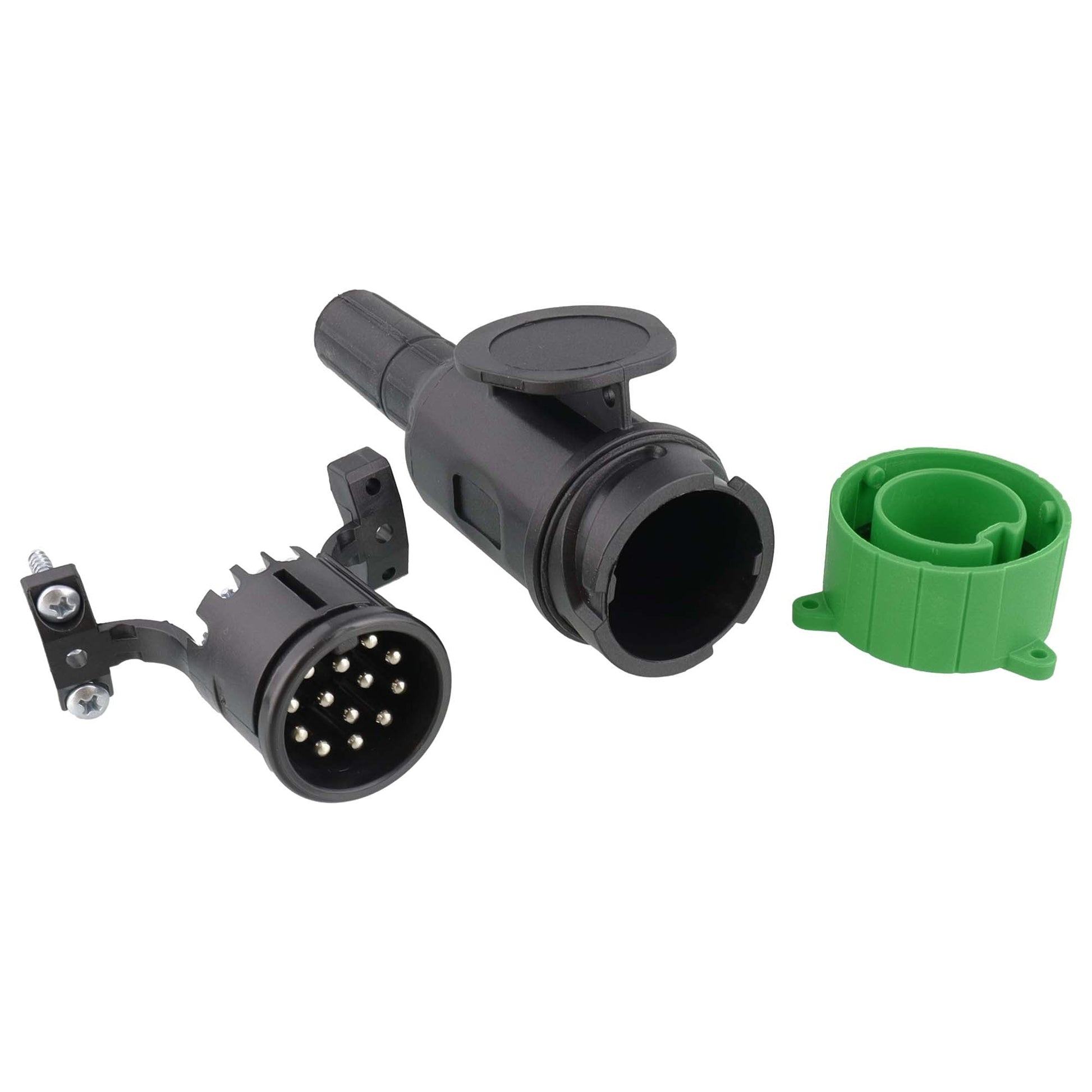 Stecker 13 - polig staub - und wassergeschützt mit Deckel - TMN - shop.de