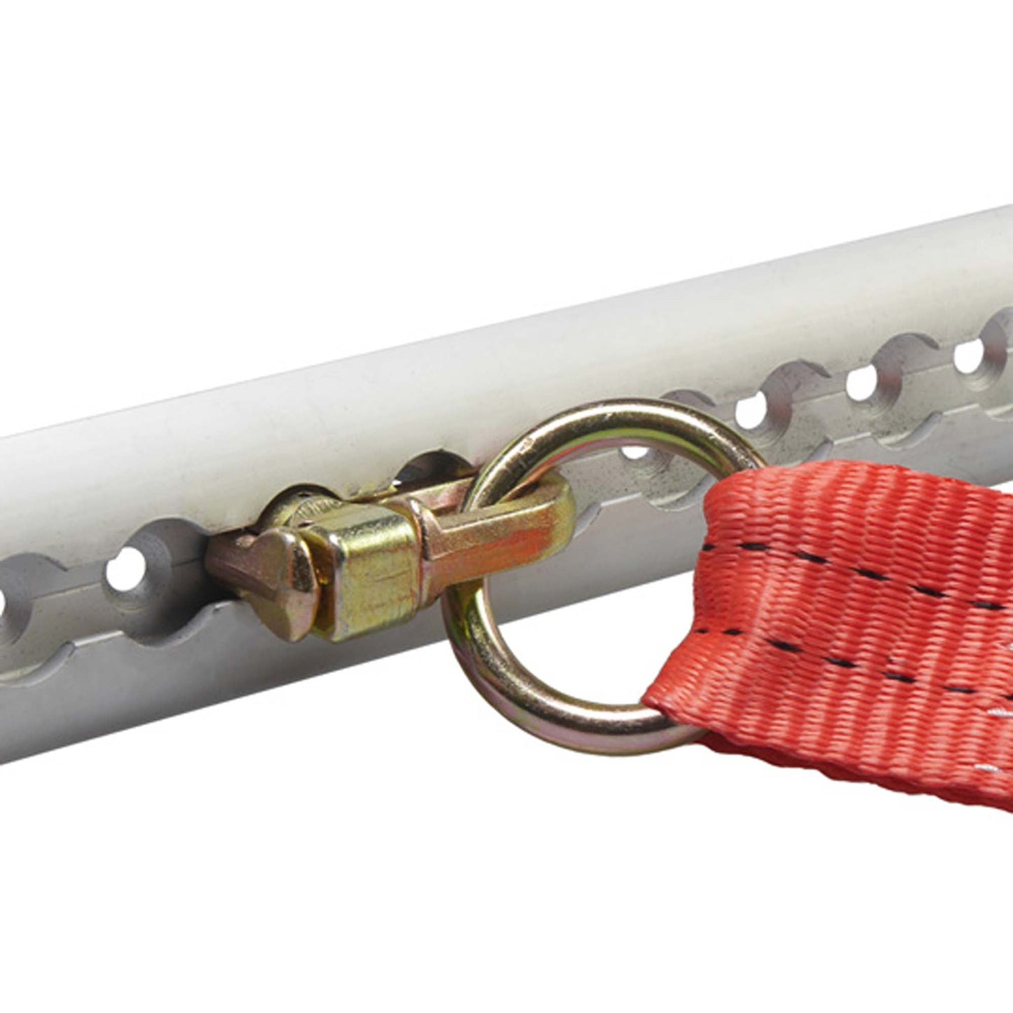 Suer S - Line Zurrgurt 2015, 3 m, Festende 0,3 m, Losende 2,7 m, zweiteilig, mit Druckratsche R50B1 und Doppel - Airline - Fitting 571, Gewebe 50 mm, rot, LC 1000 daN im geraden Zug/2000 daN in der Umreifung, STF 150 daN, Dehnung < 5 %“ - TMN - shop.de