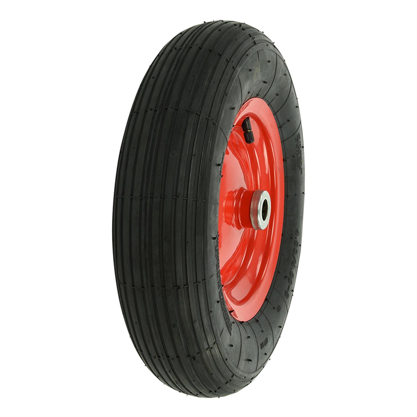 Luftreifen Metallfelge/rot 16" 4.00-8