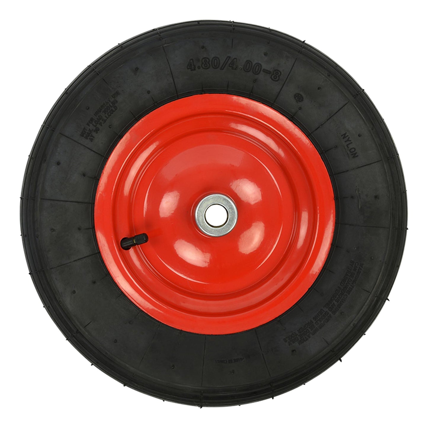 Luftreifen Metallfelge/rot 16" 4.00-8