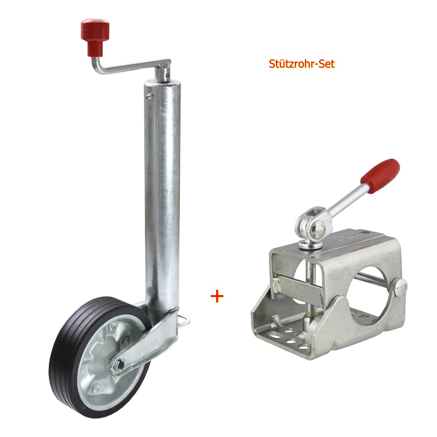 ALKO Stützrad Set mit Klemmhalter 500kg Ø60mm