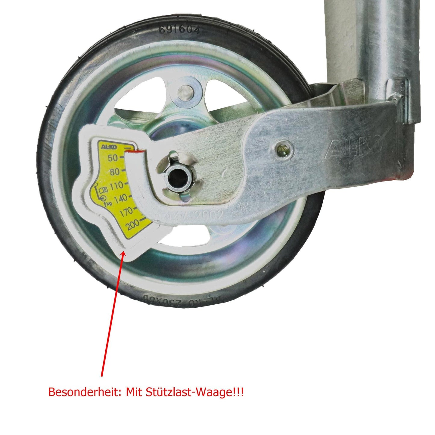 ALKO Stützrad 230x80mm Premium