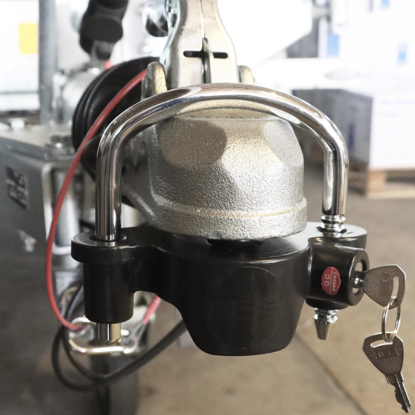 Knott Bügelschloss Universal für Anhänger mit Kugelkupplung