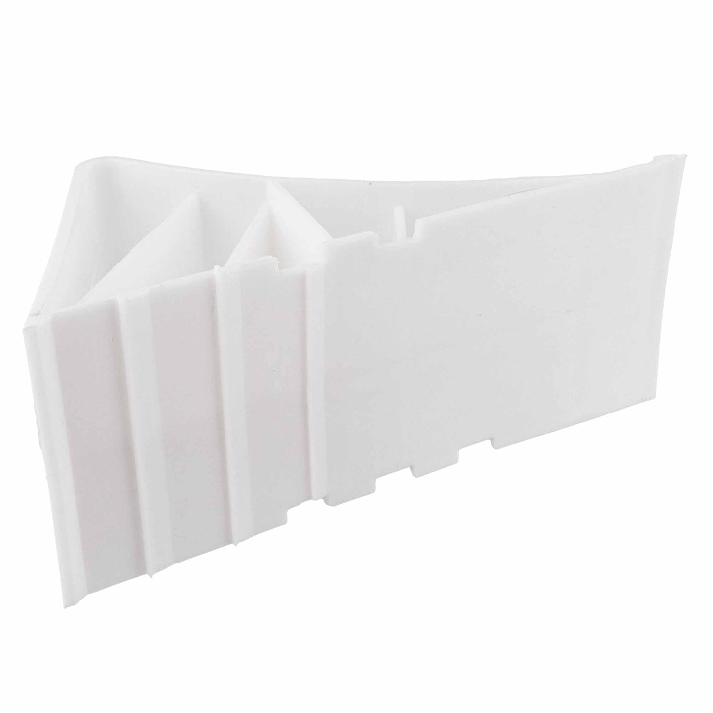 Unterlegkeil Bremskeil Weiss mit Klipp-Halter