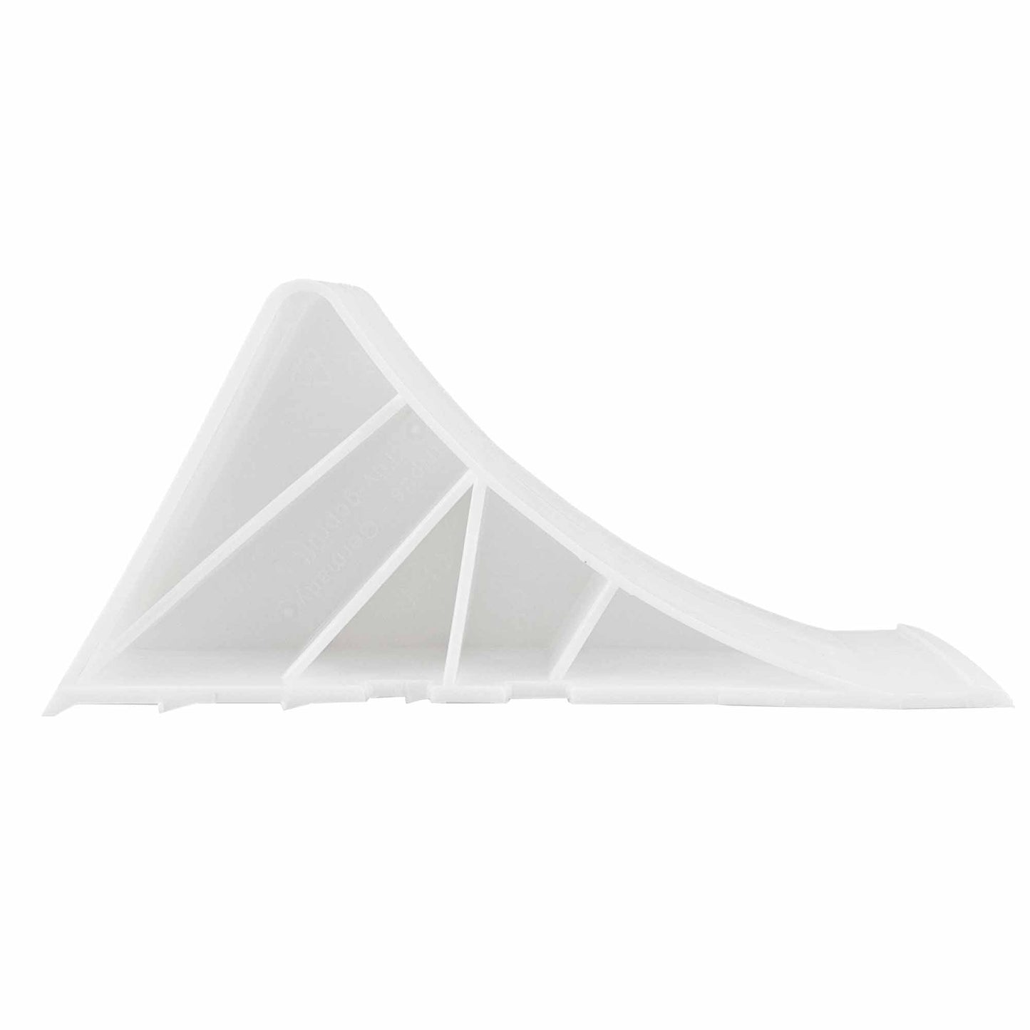 Unterlegkeil Bremskeil Weiss mit Klipp-Halter